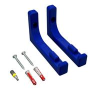 PLEXONE Soporte de Pared para AVM Fritz!Box 5690 Pro con Fischer DuoPower y bit Torx - Azul