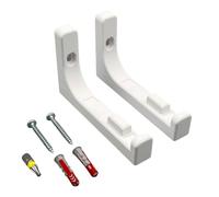 PLEXONE Soporte de Pared para AVM Fritz!Box 5690 Pro con Fischer DuoPower y bit Torx - Blanco