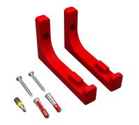 PLEXONE Soporte de Pared para AVM Fritz!Box 5690 Pro con Fischer DuoPower y bit Torx - Rojo