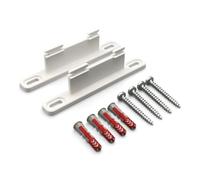 PLEXONE Soporte de Pared para AVM Fritz!Box, Juego de 2 Soportes PETG con Tacos Fischer DuoPower y Tornillos Torx (Blanco)