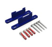 PLEXONE Soporte de Pared para AVM Fritz!Box, Juego de 2 Soportes PETG con Tacos Fischer DuoPower y Tornillos Torx (Azul)
