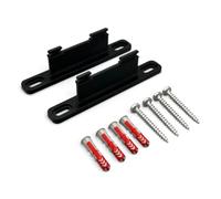 PLEXONE Soporte de Pared para AVM Fritz!Box, Juego de 2 Soportes PETG con Tacos Fischer DuoPower y Tornillos Torx (Negro)