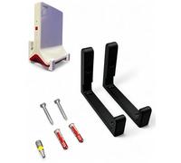 PLEXONE Soporte de Pared para AVM Fritz!Repeater 6000 con Material de Montaje Fischer DuoPower y Punta Torx (Negro + Torx)