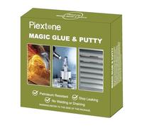 Plextone Petroleum Resistant Epoxy Putty Glue Metal Plastic Glass Ceramic Cracks Repair Fills for Quick Fixes (Gris oscuro)