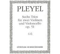 Pleyel, Ignace Joseph - Six Trios, Op 51, Vol 2 (B 413-415) For Two Violins and Cello Published by Edition Kunzelmann