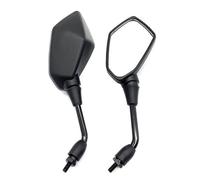 PLFMFVBLBG Espejos Laterales Motocicletas 2 Espejos Retrovisores Universales para Motocicleta De 8 Mm Y 10 Mm Convexos Accesorios Modificados Zquierdo Derecho Laterales(Black-8MM)