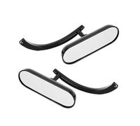PLFMFVBLBG Espejos Laterales Motocicletas Espejos Retrovisores Universales para Motocicleta Accesorios Modificados para Motocicleta Zquierdo Derecho Laterales(Bright Black)