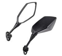 PLFMFVBLBG Espejos Laterales Motocicletas Espejos Retrovisores Universales para Motocicleta Piezas De Repuesto Accesorios Modificados Zquierdo Derecho Laterales(Black)