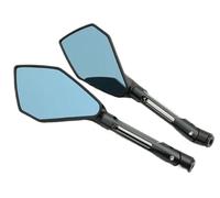 PLFMFVBLBG Espejos Laterales Motocicletas Espejos Universales para Motocicleta Espejo Retrovisor para Motocicleta Accesorios Modificados De Repuesto para Motocicleta Zquierdo Derecho Laterales(Black)