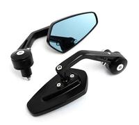 PLFMFVBLBG Espejos Laterales Motocicletas Juego Espejos Retrovisores Laterales Motocicleta Extremo Varilla Manillar 7/8'22 Mm Accesorios Modificados Motocicleta Zquierdo Derecho Laterales