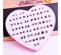 PlFor Astic For And Resin Stud EFor Arring Set con 36 PFor Airs únicos diseñados para FFor Ashion EnthusiFor Asts (09)