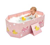 Pliable pour Bébé et Enfant - Motif Canard Rigolo | de Voyage Portable avec Système Anti-Basculement | Grand Volume en PVC Robusta para Salle de Bain, Camping et Vacances | 78 cm