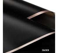 PLIAGE 5 unids/Pack Papel para Envolver Flores Borde Dorado Rosa Medio Transparente Embalaje de Regalo floristería Material para Envolver Ramo