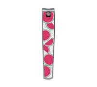 PLIC BEAUTY - Cortaúñas pedicura Tutti Frutti Sandía - Acero inoxidable - Lima y Palillos de uñas integrados - Diseño de frutas brillantes - Precisión y durabilidad - Accesorio para el cuidado de los