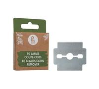 PLIC ECO - Cuchillas cortacallos plegables ecológicas - Pack de 10 cuchillas de repuesto ultraafiladas - Acero inoxidable - Ideal para rallador cortador de callos y pieles muertas - Manicura