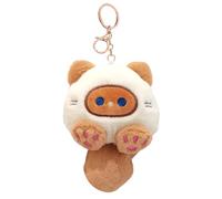 Plice Llavero para Gato - Accesorio Colgante Gato Suave | Encantado de peluche para gato suave, soporte para una llave para pequeños animales, organizador de llaves gatos dibujos animados an, Color