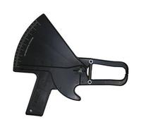 Plicómetro Slim Guide Negro con Manual de Instrucciones con Tablas para Medir y Calcular Porcentaje de Grasa Corporal, Calibre de Alta precisión e Ideal para Estudiantes y Profesionales