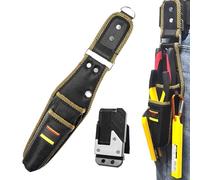 Pliers Holder Tool Belt, Pocket Pouch with Metal Clip and Reinforced Stitching, Multifunctional Utility Organizer for Construction Workers, Carpenters, Plumbers, Jobsite, Garage