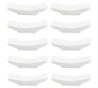 PLIGREAT 10 Piezas de Porcelana Blanca Soporte de Palillos de Cerámica China Estante de Palillos para Sushi Japonés Hotel Restringido Chino Soporte de Tenedor de Cuchara Creativo Decoración de Mesa
