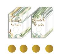 PLIGREAT 120 Pedazos Rasca Y GANA, Hojas De Tarjetas De Regalo, Hojas De Regalo, Pegatinas, Tarjetas De Cupón De Bricolaje, para Pequeñas Empresas, Artículos De Fiesta, Suministros