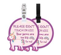 PLIGREAT 2 Pack Por favor, no toque ni bese el letrero del bebé para recién nacido bebé niña niño prematuros regalo de ducha, sin tocar recordatorio del bebé señalización para el cochecito portabebés