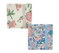 PLIGREAT 2 Pcs Mini Sketchbook de Acuarela 6x6 cm 300g Portátil con Cubierta de Tela y 40 Páginas de Textura de Dibujo para Viaje