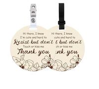 PLIGREAT 2 Piezas Dejar De Tocar Los Signos Del Bebé No Toques Ni Besos Bebés Colgantes Carteles Placas Para Recién Nacido Bebé Niña Niño Asiento De Coche Cochecito Etiquetas