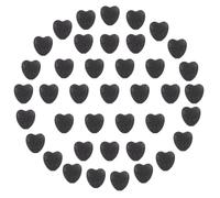 PLIGREAT 2 rollos de 40 cuentas de lava de corazón, cuentas sueltas de piedra volcánica natural gris, cuentas sueltas para difusor de aceites esenciales, cuentas de piedras preciosas para hacer joyas
