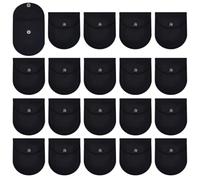 PLIGREAT 20 bolsas para audífonos, bolsa de transporte para audífonos, bolsa de viaje portátil de bolsillo para almacenamiento de monedas, unidades flash, auriculares, llaves, color negro