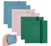 PLIGREAT 6 mini cuadernos de bocetos de acuarela de 2.4 x 2.4 pulgadas, 300 g, portátil, cuadrado, color puro, pequeño cuaderno de bocetos de acuarela, 60 páginas, papeles de dibujo texturizados de