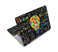 PLIGREAT Autocollant pour Ordinateur Portable Autocollant Universel en PVC pour Ordinateur Portable 12" 13" 13.3" 14" 15" Protection Réutilizable for Ordinateur Portable Ampoule Créative