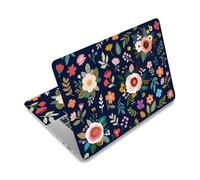PLIGREAT Boho Laptop Aufkleber Skintabdeckung Blumencluster Laptop Aufkleber Skins Aufkleber Passend für 12" 13.3" 13.3" 14" 15" Laptop Universal Desmontable Vinyl Notebook Kunstschutz