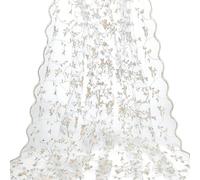 PLIGREAT Tela de encaje de malla de encaje de 3 yardas de tela de encaje de organza suave de tul francés costura de encaje telas para boda prendas de vestir manualidades