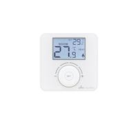 Plikc Quadro - Termostato de Ambiente Digital de Pared a Pilas Plikc PLK267690, Blanco