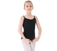 PLIKSUVER Maillot de ballet para niña, sin costuras, traje de ballet bailando, Negro , 160(Höhe:150-160cm)