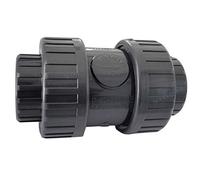 Plimat Válvula de retención cónica de PVC, manguito adhesivo, presión de funcionamiento 16 bar (40 mm - 1 ½ pulgadas)