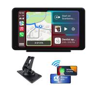 plimpton Carplay - Radio de coche inalámbrico Andriod para coche, pantalla para coche con pantalla táctil de 7 pulgadas, pantalla de coche con BT/AUX, enlace de espejo, navegador, asistente de voz, L1