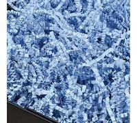 PLINJOY Relleno de papel de corte arrugado azul claro de 4 onzas para cesta de regalo, confeti triturado, caja de papel, relleno de cesta de Pascua, cajas de regalo de hierba