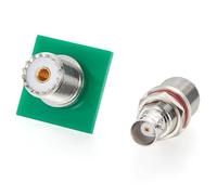 Plinkwirekb Adaptador coaxial BNC hembra a UHF hembra (SO239), paquete de 5 unidades, 50 ohmios RF conectores para radioaficionados, antena, radio CB, transceptor, amplificador, medidor SWR