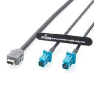 Plinkwirekb AEcable2Y - Cable Ethernet IX a Dual MATEnet Y divisor de 2 m, 1 Gbps apantallado, para ADAS, ECU, depuración de redes de vehículos