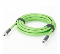 Plinkwirekb Cable de conexión doble M8 de 4 pines a hembra de 3 m, 22 AWG blindado, compatible con Profinet EtherCAT, Ethernet industrial, repuesto para encuadernación