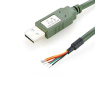 Plinkwirekb Cable serie USB a RS232 con chip ftdi FT232R compatible con USB-RS232-WE, cable adaptador USB a serie RS232, 6 pies, verde,