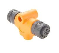 Plinkwirekb NMEA 2000 N2K Conector T M12 Micro Change Gender Changer, IP67, M12 5 Pin A Código A hembra hembra a hembra Marino Boot Drop T Splitter para CANBus CANOpen Devicenet, 3 unidades