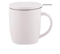 PLINT Brew Mug with Lid Stoneware Coffee, Tea, Soup Cup, Dishwasher Safe Premium White Mug, ideal for office & home, Best Friends Gifts for Women Men, Birthday Presents from Him Her,450 ml