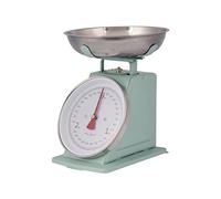 Plint New 3KG Traditional Weighing Kitchen Scale With Stainless Steel Bowl, Retro Scales Mechanical Vintage, Retro Food Scales with Large Metal Bowl (Leaf Color)