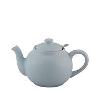 PLINT Simple & Stylish Ceramic Teapot, Globe Teapot with Stainless Steel Strainer, Ceramic Teapot for 6-8 cups, 1500 ml Ceramic Teapot, Flowering Tea Pot, TeaPot for Blooming Tea, Ice Color