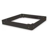 Plinth for network cabinets, 100x800x800 mm, black, Varioflex-N, Unique, Dynamic Basic