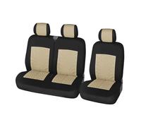 PLIQVBN Fundas Asiento Coche Fundas Asiento Tipo 2+1 Funda Coche Furgoneta/transportador Universal Mayoría Coches Interior De Camión para Master 3 Plazas