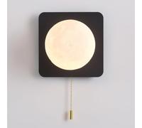 Plisinas de pared, 1 iluminación de apliques minimalista de globo minimalista moderno con interruptor de extracción, geometría creativa lámpara montada en interiores para el baño de la sala de estar