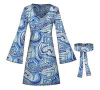 Plissee Damen Women's Everyday Fashion Skirt Hijab Dress Set Damen Hosenanzug Festlich, BU1, XXL